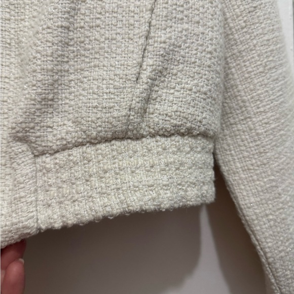 Joie Cream Cropped Jacket with Structured Silhouette - Picture 8 of 12